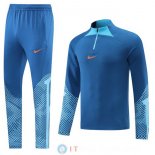 Felpa Da Allenamento Set Completo Nike 22-23 Blu