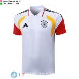 POLO Maglia Germania 2025 Bianco Rosso Giallo POLO Maglia Germania 2025 Bianco Rosso Giallo