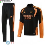 Felpa Da Allenamento Set Completo Arsenal 26-27 Arancione I Nero Felpa Da Allenamento Set Completo Arsenal 26-27 Arancione I Nero