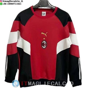 Felpa Girocollo AC Milan Uomo Rosso I Nero