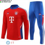 Felpa Da Allenamento Set Completo Bayern Monaco 23-24 Rosso Blu