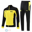 Giacca Set Completo Borussia Dortmund 21-22 Nero Giallo