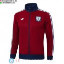 Giacca Lunga Zip Arsenal 25-26 Borgogna Blu