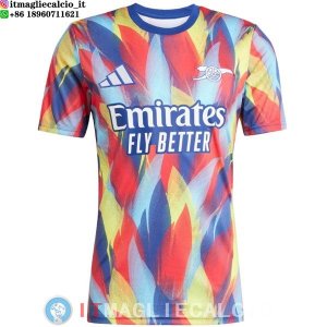 Thailandia Maglia Arsenal Pre-partita 2025/2026 Rosso Giallo