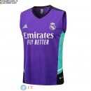 Senza Maniche Maglia Real Madrid 2023/2024 Purpureo Verde