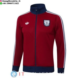 Giacca Lunga Zip Arsenal 25-26 Borgogna Blu