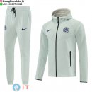Giacca con Cappuccio e Zip Completa e Pantaloni Inter Milan 2026/2027 Grigio