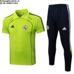 POLO Maglia Set Completo Real Madrid 2025/2026 Verde Nero
