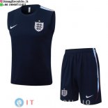 Senza Maniche Maglia Set Completo Inghilterra 2026 Blu Navy Senza Maniche Maglia Set Completo Inghilterra 2026 Blu Navy