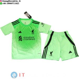 Maglia Bambino liverpool Portiere 2025/2026 I Verde
