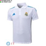 POLO Maglia Real Madrid 2025/2026 Bianco Blu POLO Maglia Real Madrid 2025/2026 Bianco Blu