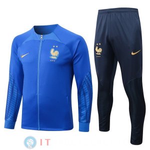 Maglia Giacca Set Completo Francia 2022 I Blu