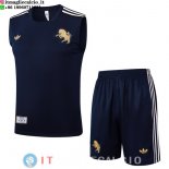 Senza Maniche Set Completo Maglia Juventus 2025/2026 Blu Navy