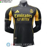 Thailandia Maglia Real Madrid Speciale Giocatori 2025/2026 Nero Giallo