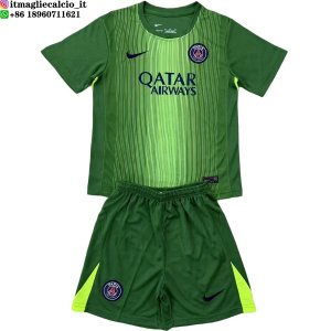 Maglia Set Completo Uomo Paris Saint Germain Portiere 2025/2026 Verde