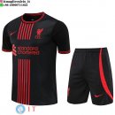 Formazione Maglia Set Completo Liverpool 2022/2023 Nero III Rosso