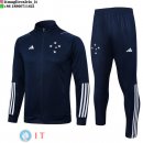 Giacca Set Completo Lunga Zip Cruzeiro 23-24 Blu Navy