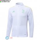 Giacca Lunga Zip Juventus 2025/2026 Bianco Rosa