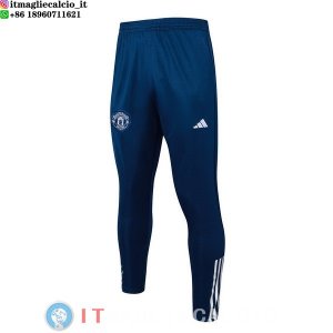 Giacca Pantaloni Deportivos Man united 23-24 Blu Bianco