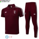 POLO Maglia Set Completo Ajax 2025/2026 Rosso Nero