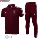 POLO Maglia Set Completo Ajax 2025/2026 Rosso Nero