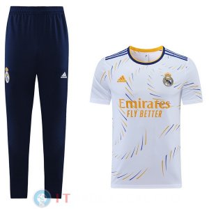 Formazione Maglia Set Completo Real Madrid 2021/2022 Bianco Blu