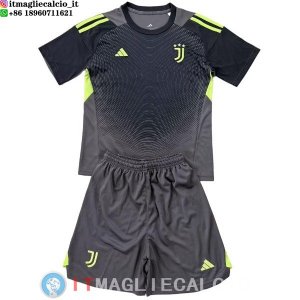 Maglia Portiere Set Completo Uomo Juventus 2025/2026 Nero