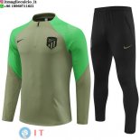 Felpa Da Allenamento Set Completo Atlético Madrid 23-24 Verde I Nero