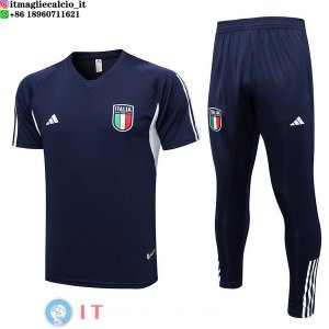 Formazione Set Completo Maglia Italia 2023 Blu I Navy