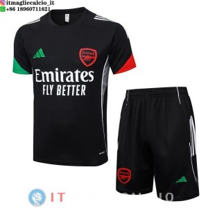 Formazione Set Completo Maglia Arsenal 2025/2026 Nero Rosso