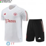 Formazione Set Completo Maglia Manchester United 2023/2024 Bianco I Nero