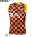 Senza Maniche Maglia Barcellona 2023/2024 Arancione