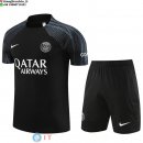 Formazione Maglia Set Completo Paris Saint Germain 2023/2024 Nero