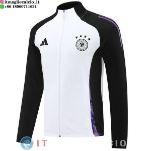 Giacca Lunga Zip Germania 2025 Bianco II Nero