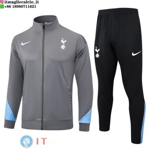 Giacca Lunga Zip Set Completo Tottenham Hotspur 25-26 Grigio