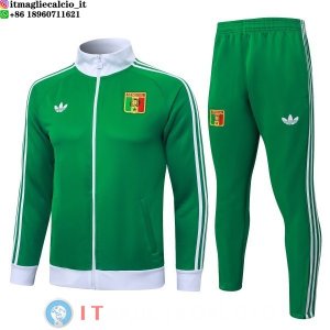Giacca Full Zip e Pantaloni Allenamento Senegal 2026 Verde
