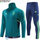 Felpa Da Allenamento Set Completo Juventus 22-23 Verde II Blu