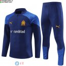 Felpa Da Allenamento Set Completo Marseille 23-24 Blu Navy