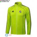 Giacca Lunga Zip Real Madrid 2025/2026 Verde Nero