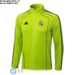 Giacca Lunga Zip Real Madrid 2025/2026 Verde Nero