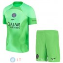 Maglia Bambino Originali PSG Portiere 2022/2023 Verde