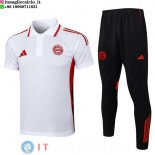POLO Maglia Set Completo Bayern Monaco 2025/2026 Bianco Rosso Nero POLO Maglia Set Completo Bayern Monaco 2025/2026 Bianco Rosso Nero