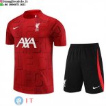 Formazione Bambino Set Completo Maglia liverpool 2023/2024 Rosso Nero