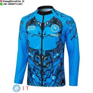 Giacca Lunga Zip Napoli 25-26 Blu Nero