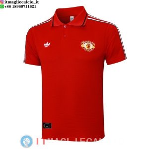 POLO Maglia Manchester United 2025/2026 Rosso