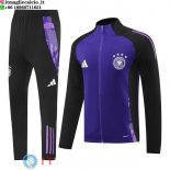 Giacca Set Completo Lunga Zip Germania 2025 Purpureo Nero Giacca Set Completo Lunga Zip Germania 2025 Purpureo Nero