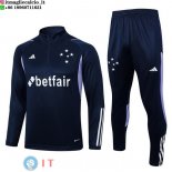 Felpa Da Allenamento Set Completo Cruzeiro 23-24 Blu Navy Purpureo