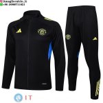 Giacca Lunga Zip Set Completo Manchester United 25-26 Nero Giallo Blu Giacca Lunga Zip Set Completo Manchester United 25-26 Nero Giallo Blu