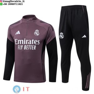 Felpa Da Allenamento Set Completo Real Madrid 25-26 Purpureo Nero