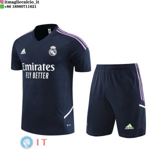 Formazione Maglia Set Completo Real Madrid 2023/2024 Blu Navy